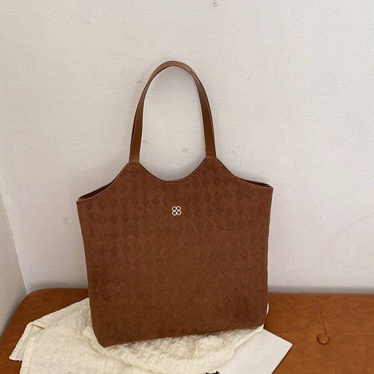 DIY Suede Tote Bag Sewing Kit for Beginners – Handmade Shoulder Handbag Craft Kit with Pre-Cut Leather & Video Tutorial