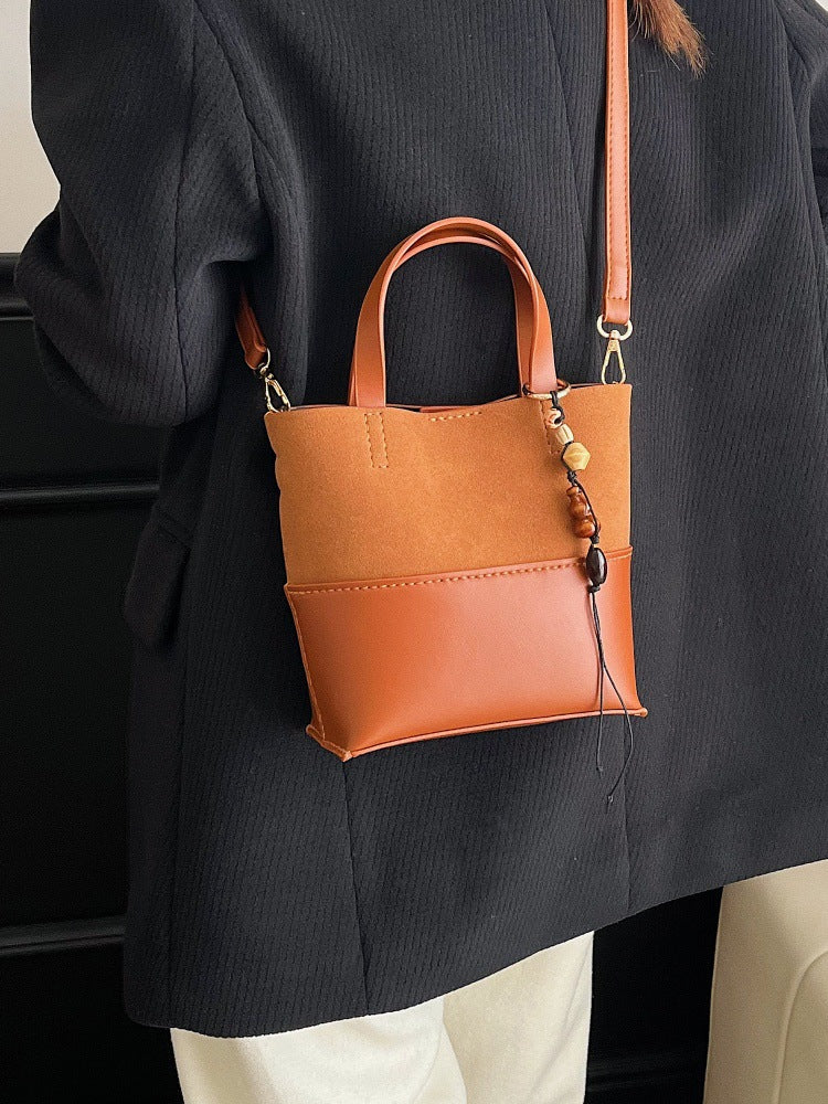 DIY Leather Handbag Kit – Beginner-Friendly 8-Minute Craft Set | Pre-Cut & Pre-Processed Materials | Handmade Crossbody/Shoulder Tote Bag Gift Set