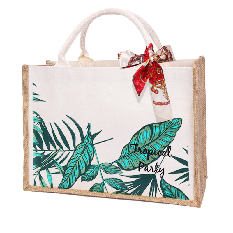 DIY Canvas Tote Bag Decorating Kit with Printed Scarf | Handmade Craft Gift Set for Adults & Kids | Personalized Tote Bag DIY Kit
