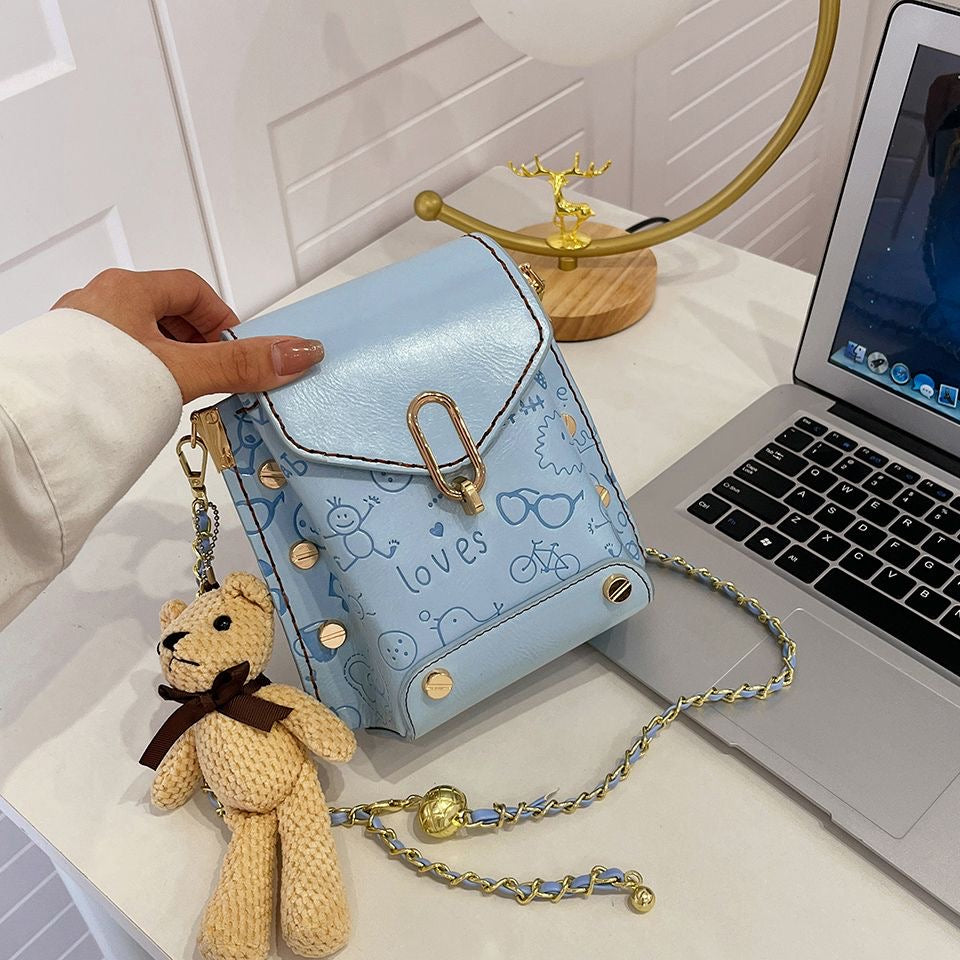 DIY PU Leather Shoulder Bag Kit for Beginners | Handmade Crossbody Purse Sewing Craft Set with Video Tutorial | DIY Fashion Bag Kit