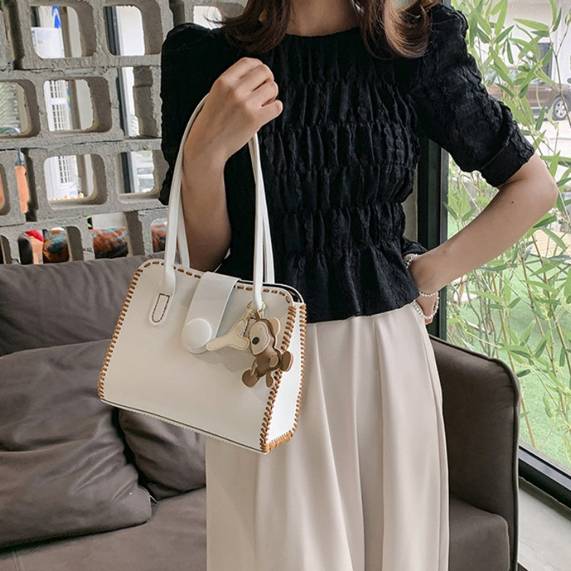 DIY Handcrafted PU Leather Handbag Kit – Beginner Sewing Set with Pre-Cut Materials & Video Tutorial | Crossbody / Shoulder / Top Handle Bag