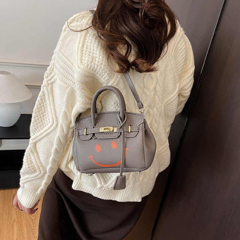 DIY PU Leather Handbag Kit for Beginners – Pre-Cut Crossbody & Handheld Sewing Kit with Video Tutorial, Elegant Small Tote Craft Set
