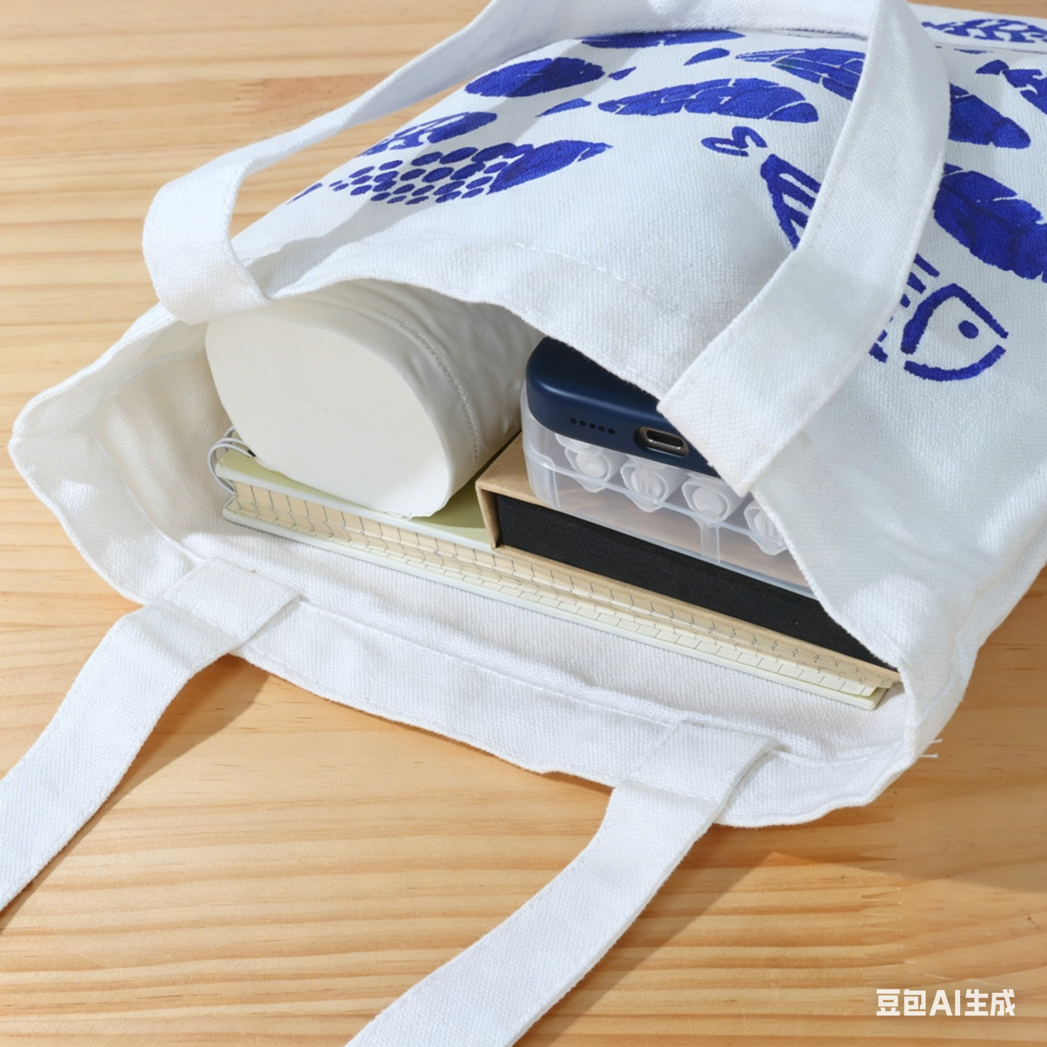 DIY Traditional Printing Canvas Tote Bag Kit – Non-Heritage Art Craft Set with Paint & Stencils