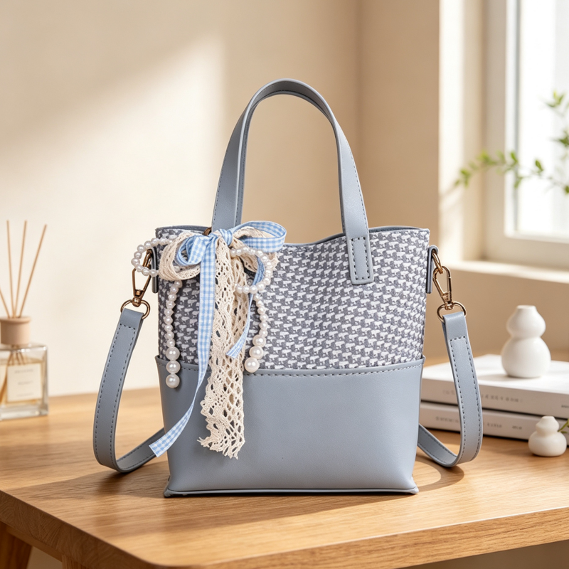 DIY PU Bucket Bag Kit for Beginners – Vintage Crossbody Shoulder Bag Making Kit