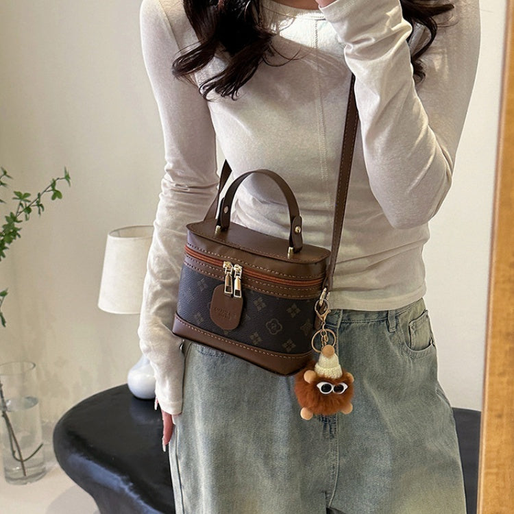 DIY PU Leather Handbag Kit for Beginners – Handmade Crossbody Shoulder Bag Sewing Kit with Pre-Cut Materials & Video Tutorial
