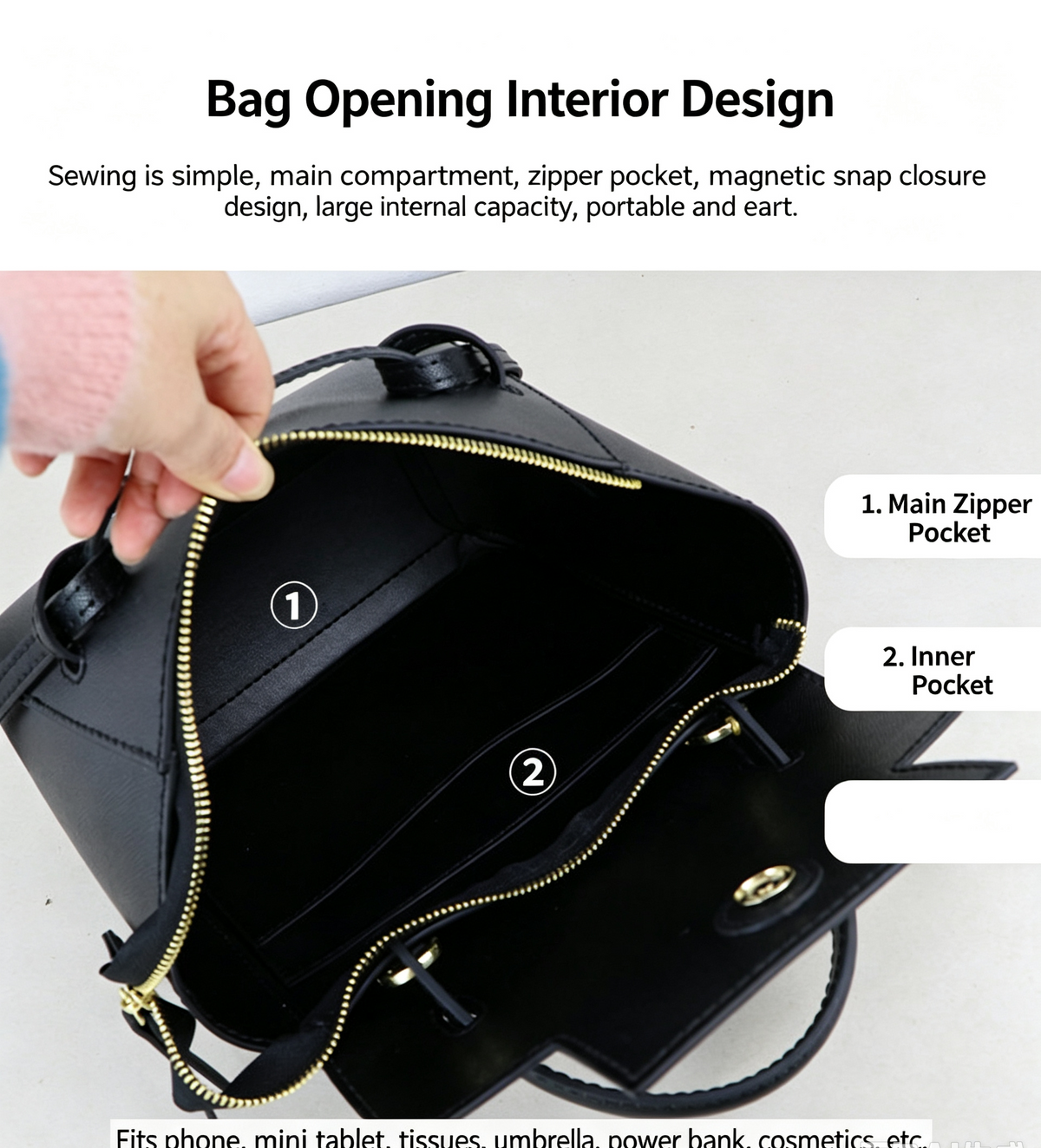 DIY Leather Bag Kit – Beginner Top-Grain Cowhide Crossbody & Shoulder Handbag