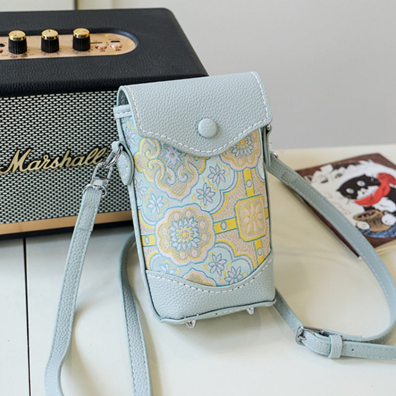 DIY Phone Crossbody Bag Kit – Beginner PU Leather Sewing Kit for Women