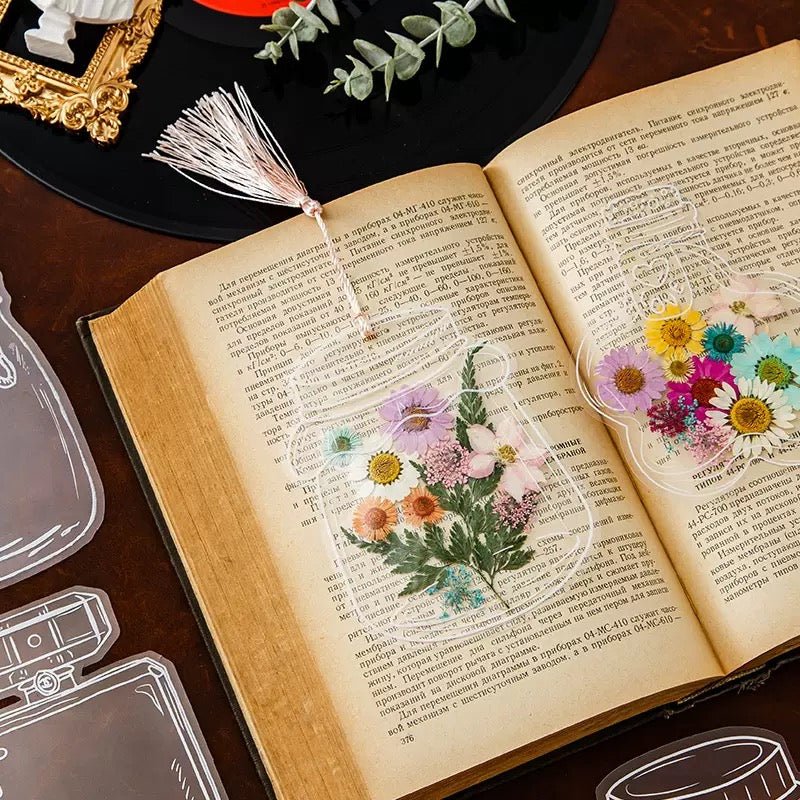DIY Pressed Flower Bookmark Kit | Transparent Floral Bookmark Craft Set | Handmade Botanical Keepsake & Creative Gift