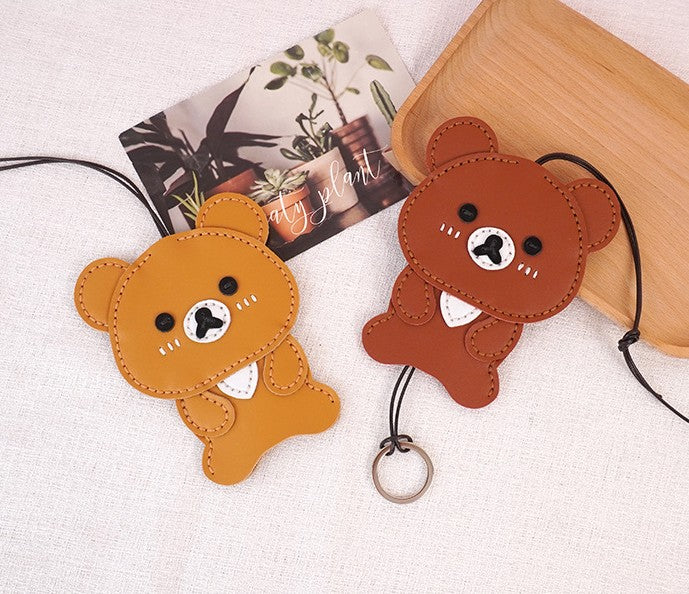 DIY Leather Key Holder Kit for Beginners – Handmade Cowhide Key Case with Video Tutorial & Complete Sewing Set