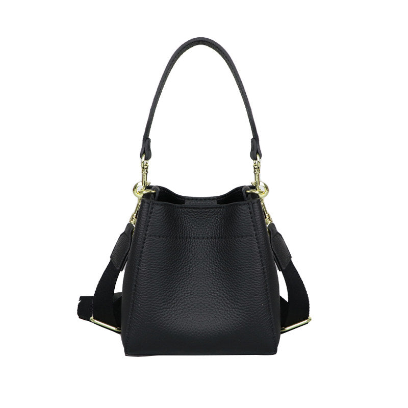 DIY Woven Leather Bucket Bag Kit – Full-Grain Leather Shoulder & Crossbody Bag Making Kit