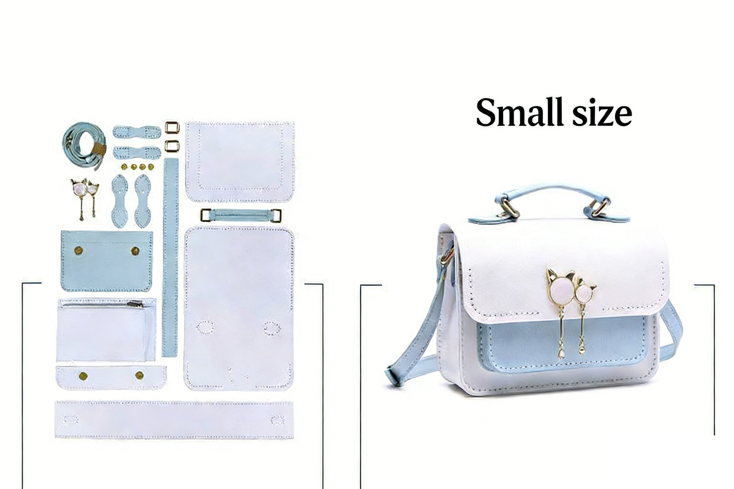 DIY Leather Handbag Kit | Beginner Crossbody & Handheld Bag Craft Set
