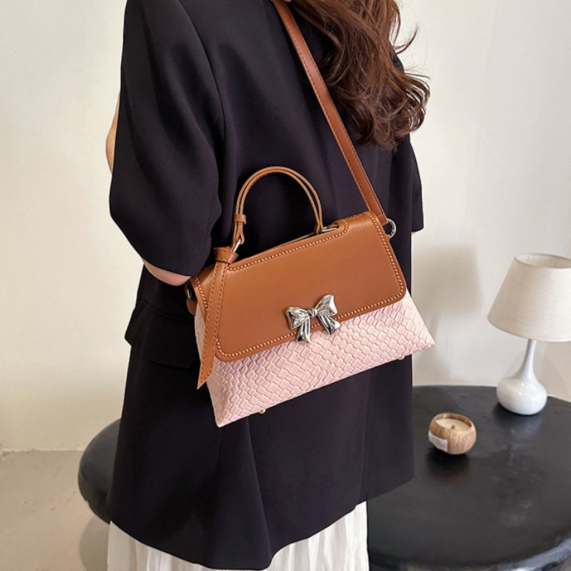 DIY PU Leather Handbag Kit for Beginners – Handmade Shoulder Bag Sewing Set with Video Tutorial, Crossbody Tote Craft Gift