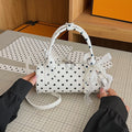 DIY Polka Dot PU Leather Handbag Kit | Beginner-Friendly Mini Tote & Crossbody Purse Craft Set with Video Tutorial