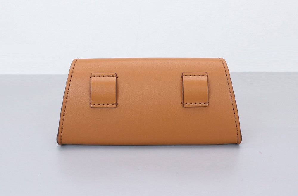DIY Vintage Leather Fanny Pack Kit for Beginners, Handmade Genuine Cowhide Mini Waist Bag Making Kit, Creative Sewing Craft Gift