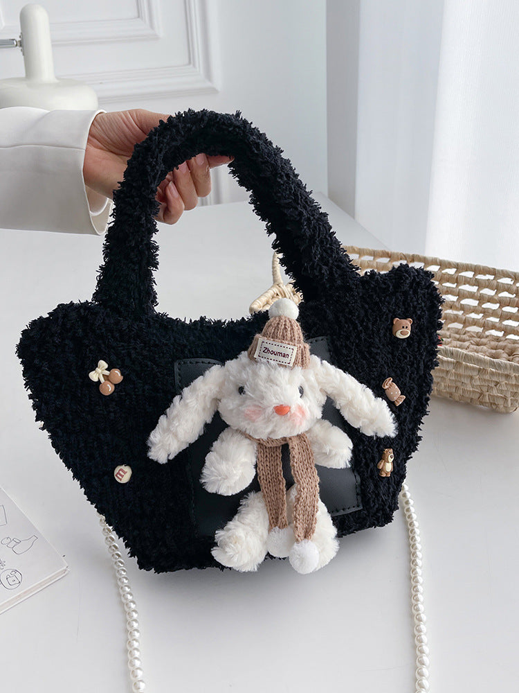 DIY Plush Woven Shoulder Bag Kit for Beginners | Handmade Crossbody Tote Bag Craft Set with Video Tutorial
