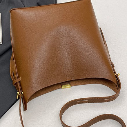DIY PU Leather Shoulder Bag Kit – Beginner-Friendly Handmade Crossbody Bag Set with Pre-Cut Materials & Video Tutorial