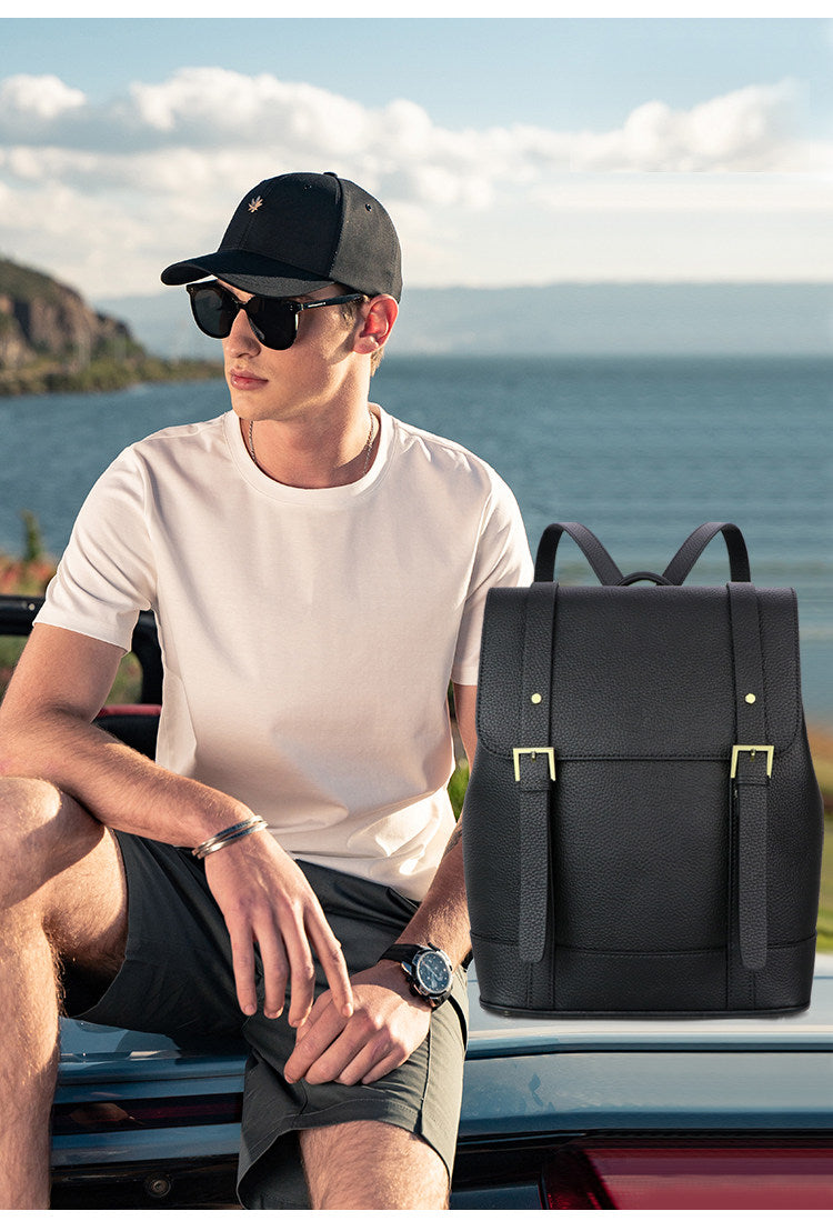 DIY Leather Backpack Kit for Men – Beginner Large Cowhide Work & Travel Bag