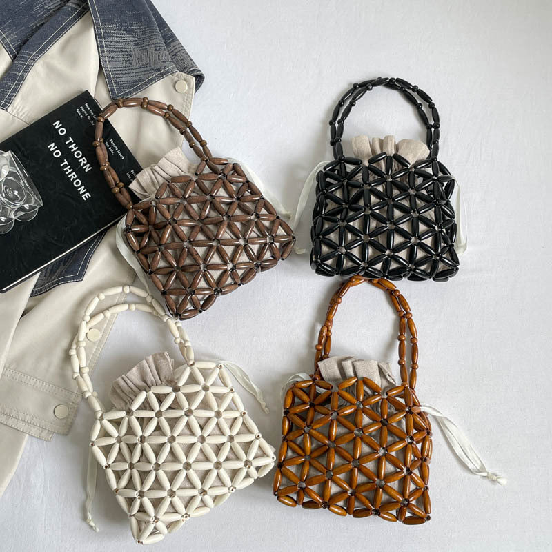 DIY Wooden Beaded Handbag Kit | Beginner-Friendly Handmade Shoulder Bag Craft Set with Video Tutorial