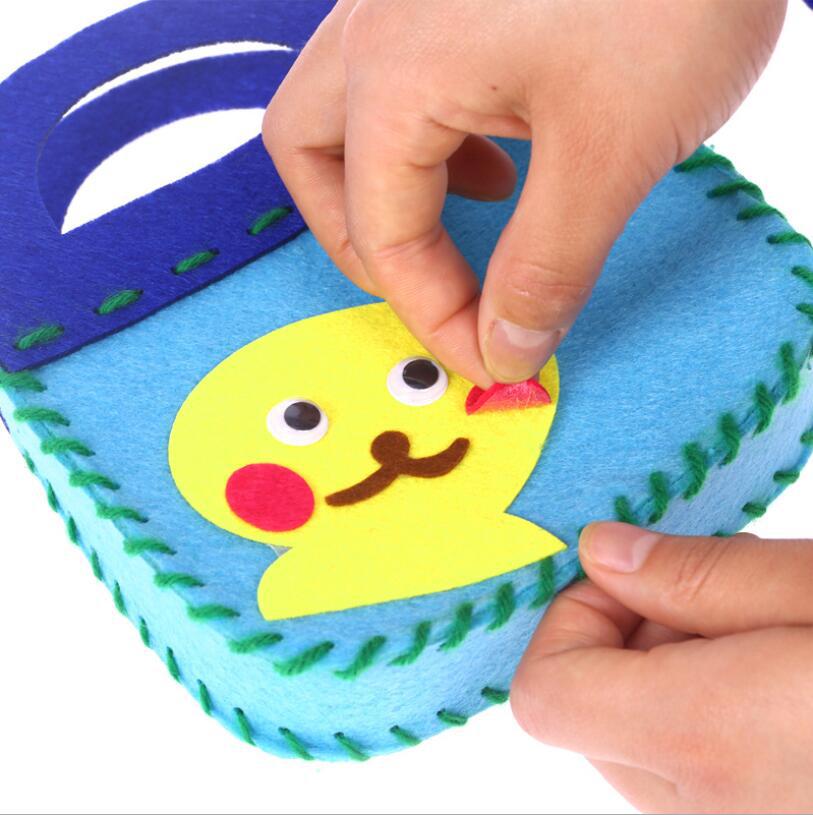 DIY Kids Mini Felt Handbag Sewing Kit for Children | Creative Craft Toy Bag | Parent-Child Educational Activity | Beginner-Friendly Handmade Kit