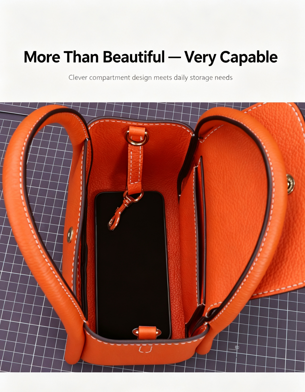 DIY Leather Crossbody Bag Kit – Beginner Handmade Genuine Cowhide Shoulder Bag