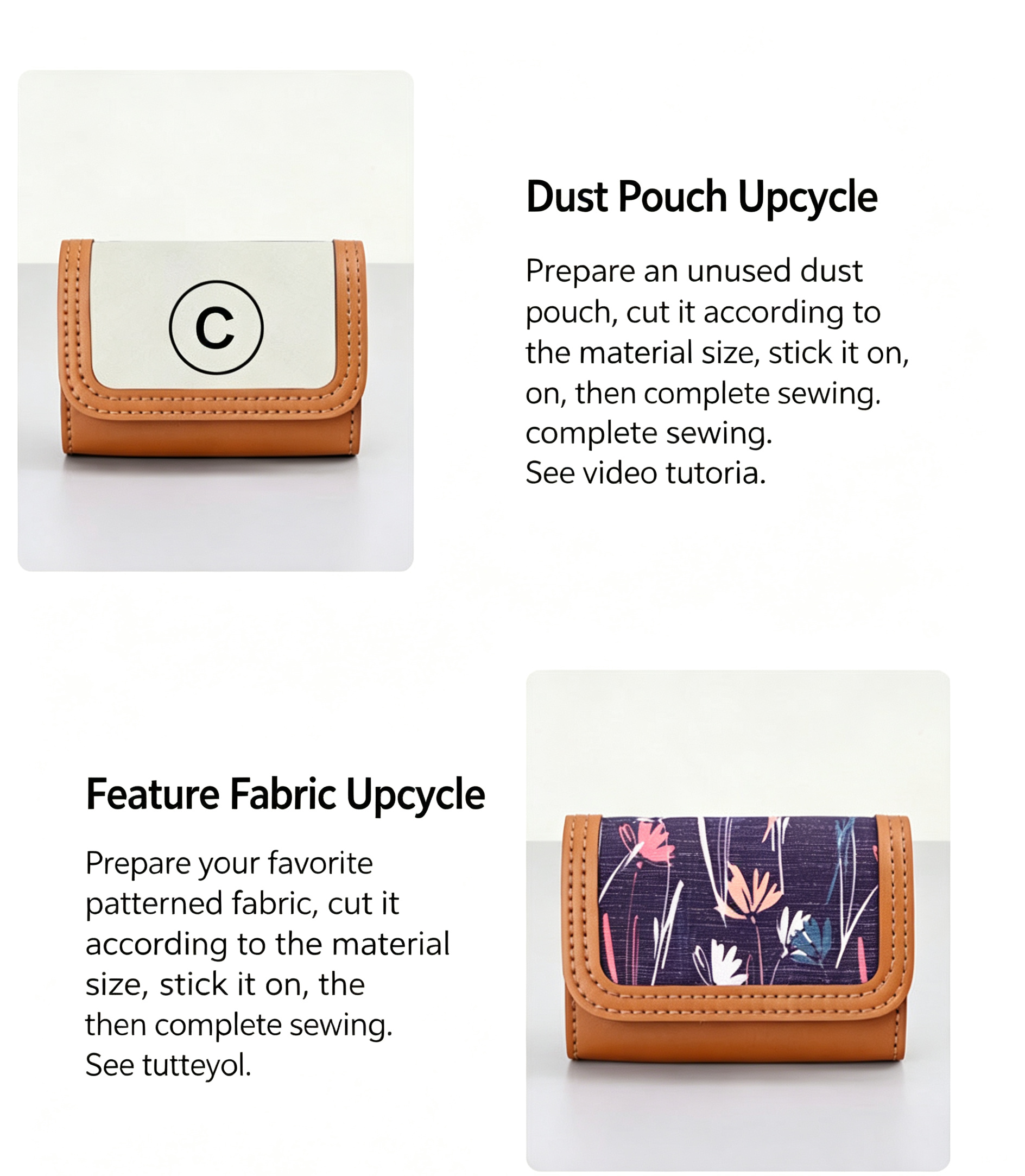 DIY Leather Coin Purse Kit – Handmade Genuine Leather Mini Wallet Craft Set for Beginners with Video Tutorial