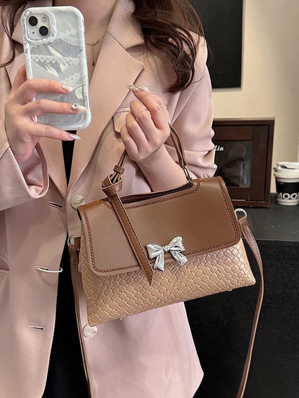 DIY PU Leather Handbag Kit for Beginners – Handmade Shoulder Bag Sewing Set with Video Tutorial, Crossbody Tote Craft Gift