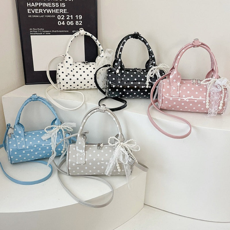 DIY Polka Dot PU Leather Handbag Kit | Beginner-Friendly Mini Tote & Crossbody Purse Craft Set with Video Tutorial