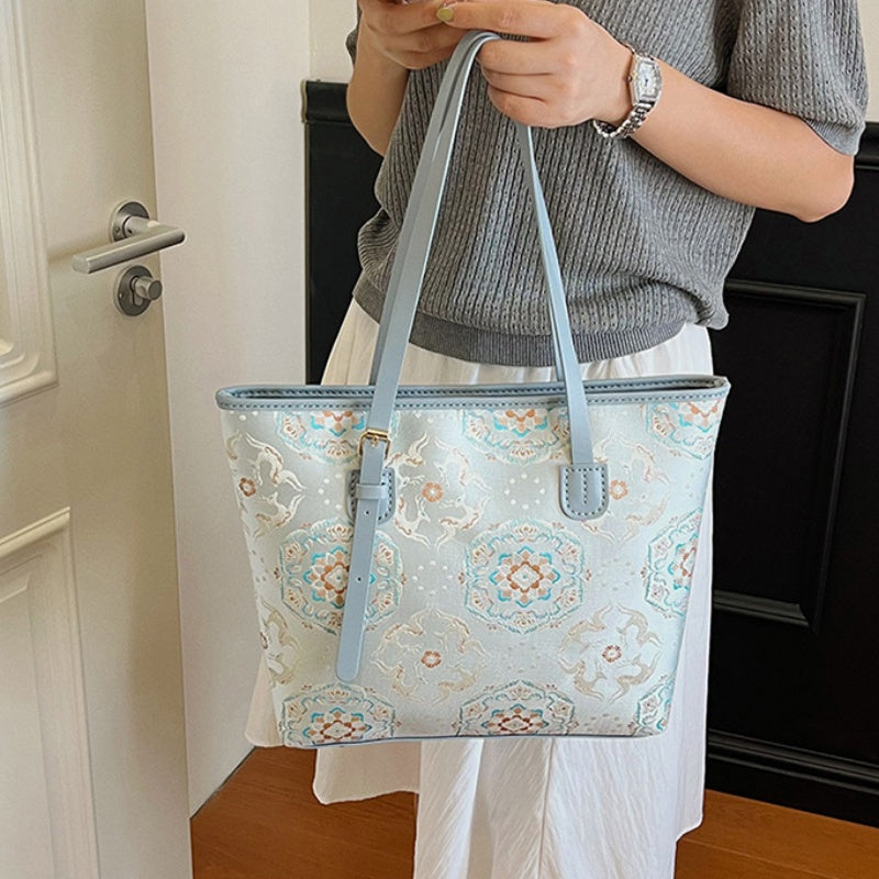 DIY PU Tote Bag Kit – Handmade Large Shoulder Handbag Craft Set for Beginners with Video Tutorial