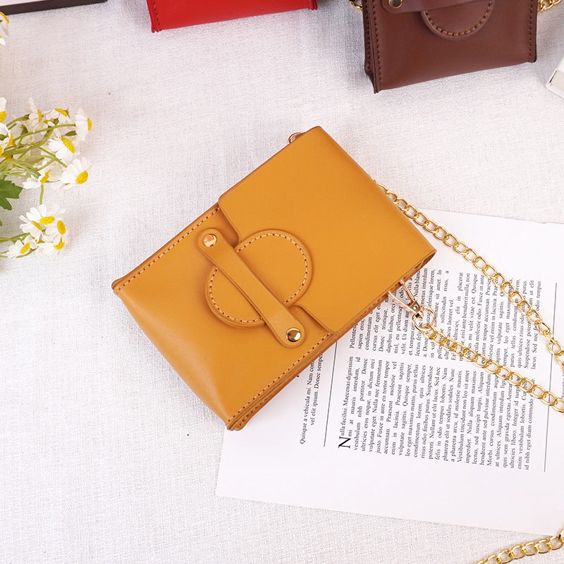 DIY Genuine Leather Coin Purse Kit for Beginners – Handmade Phone Pouch & Small Wallet Sewing Kit with Pre-Cut Cowhide Leather