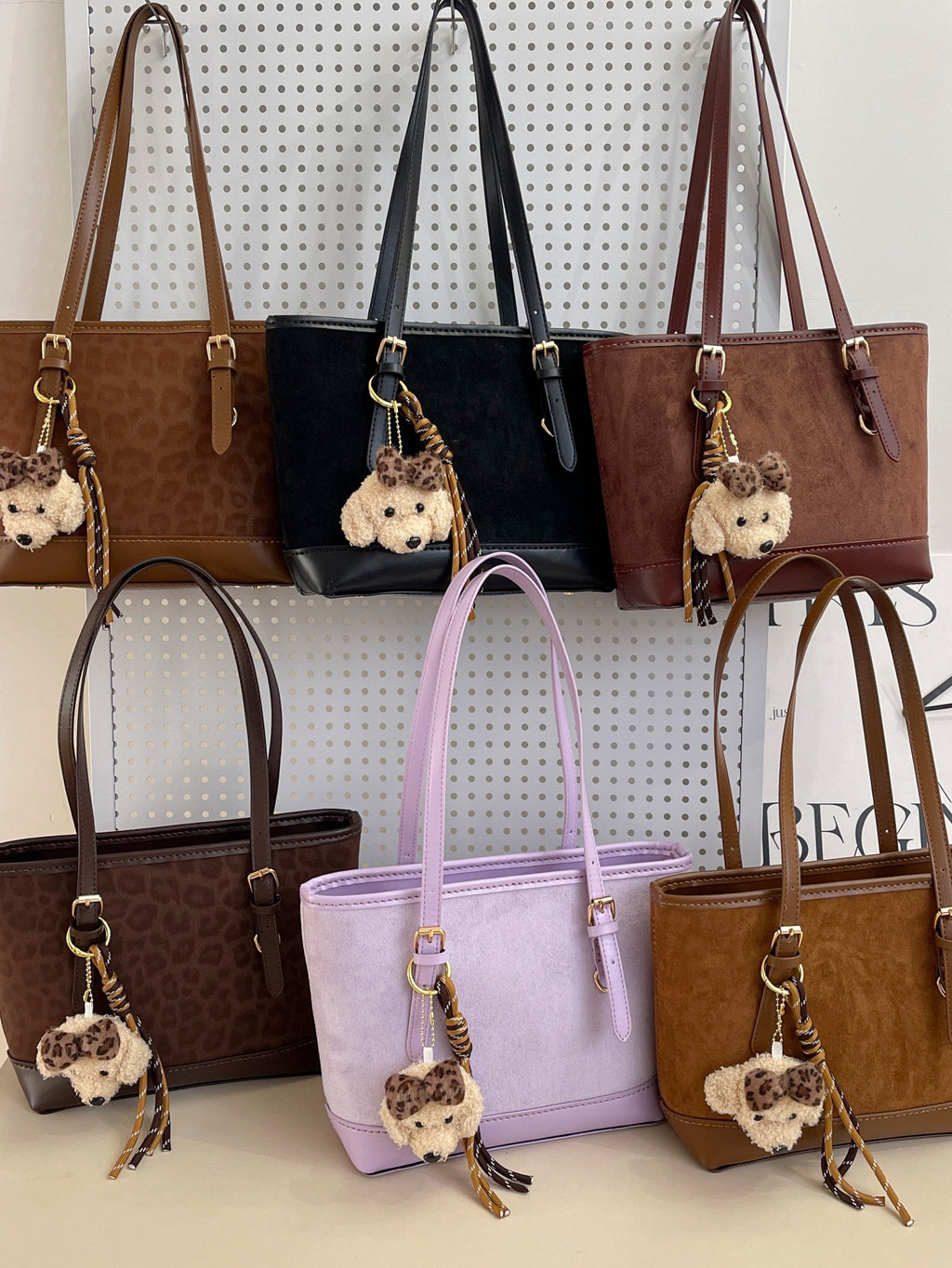 DIY PU Leather Tote Bag Kit for Beginners – Pre-Cut & Pre-Punched Handbag Sewing Kit with Video Tutorial, Crossbody & Shoulder Bag Craft Set