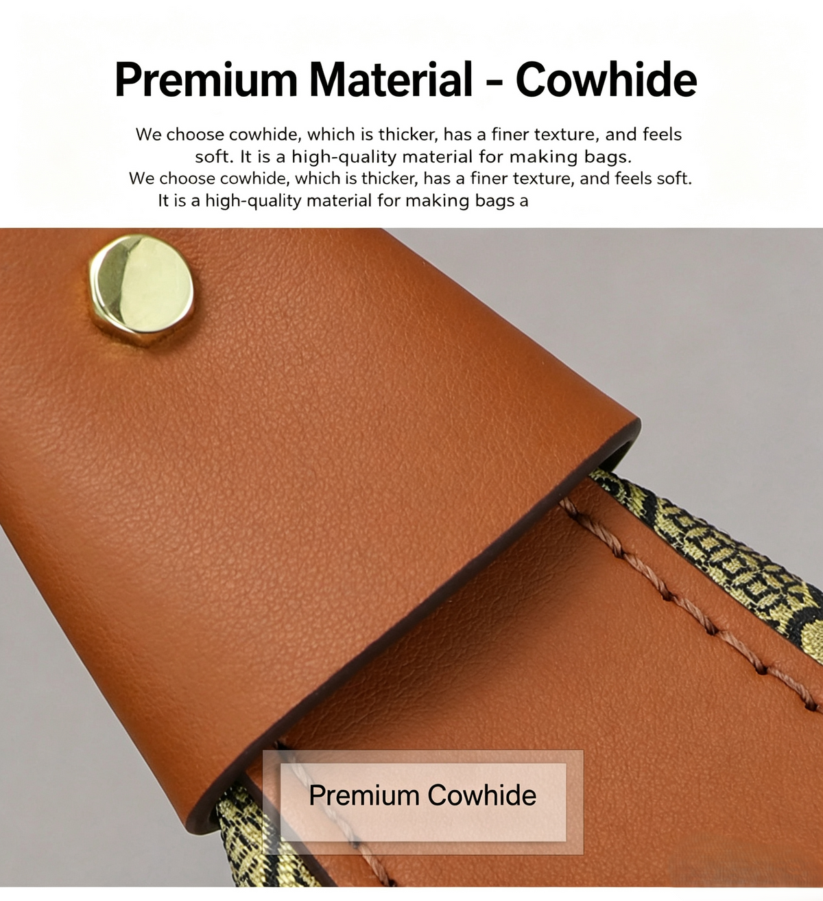 DIY Crescent Shoulder Bag Kit for Beginners, Handmade Genuine Leather Underarm Bag Making Kit, Creative Sewing Craft Gift for Women