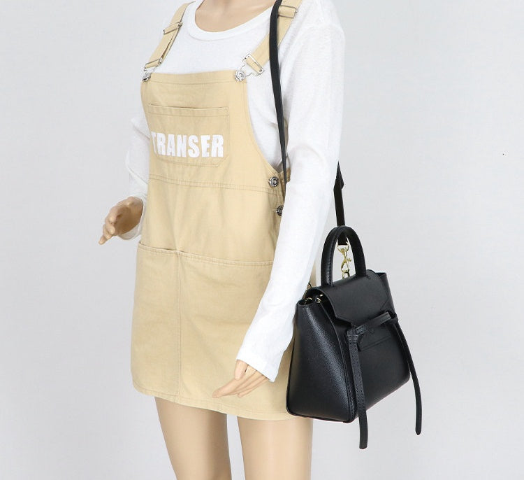 DIY Leather Bag Kit – Beginner Top-Grain Cowhide Crossbody & Shoulder Handbag