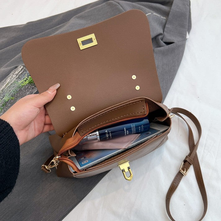 DIY PU Leather Handbag Kit for Beginners | Handmade Crossbody & Shoulder Bag Sewing Craft Set with Video Tutorial | Elegant DIY Purse Kit