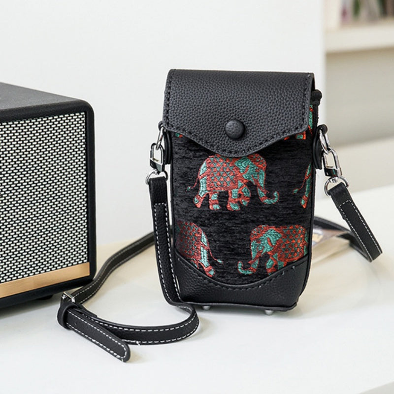 DIY Phone Crossbody Bag Kit – Beginner PU Leather Sewing Kit for Women