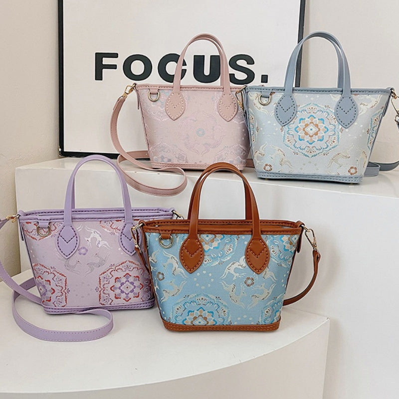 DIY PU Tote Bag Kit – Handmade Shoulder Handbag Craft Set for Beginners with Video Tutorial