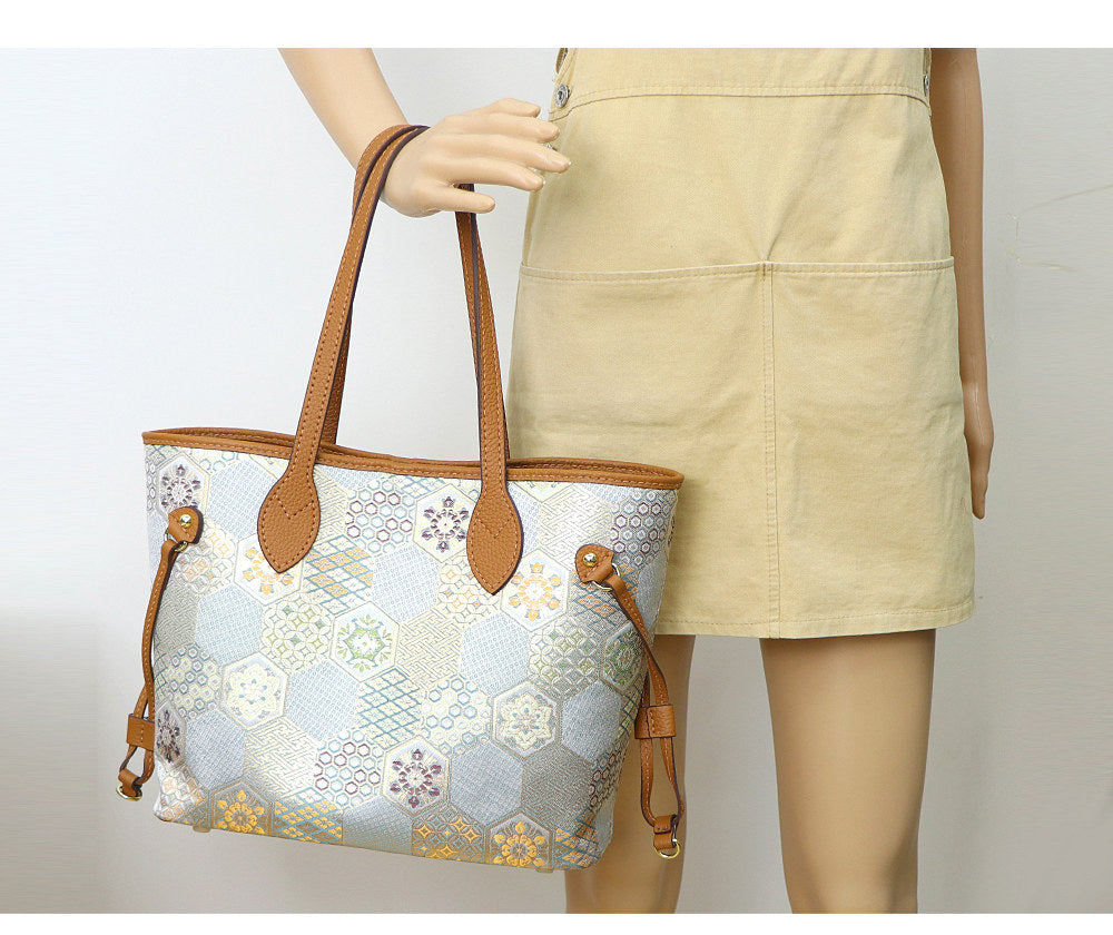 DIY Leather Tote Bag Kit – Beginner Large Cowhide Work & Shoulder Bag