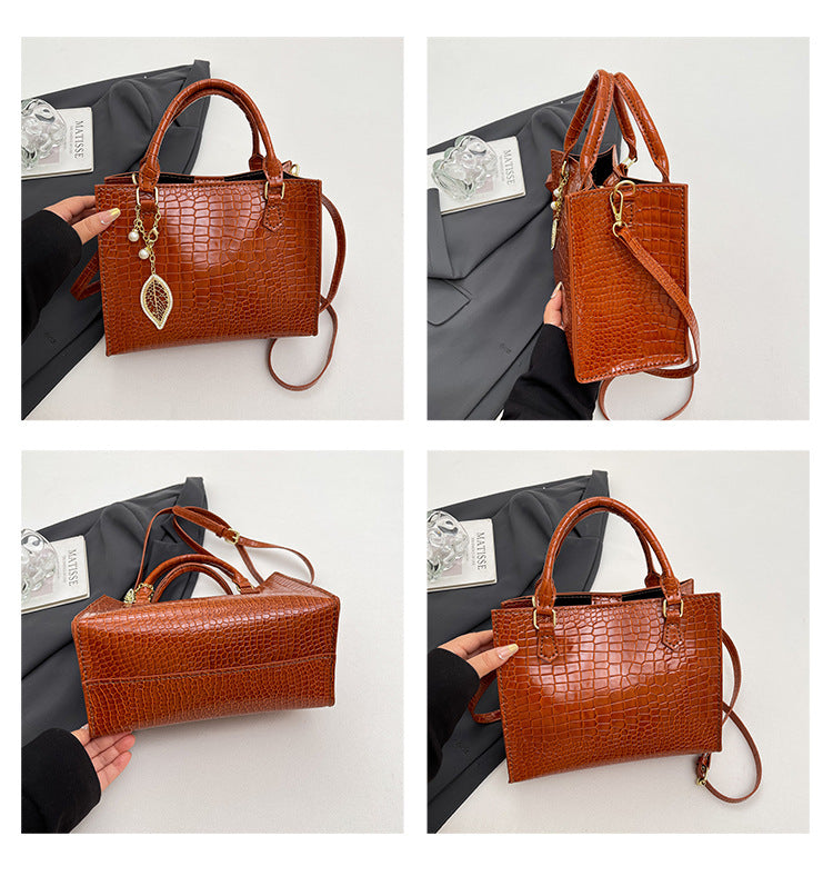 DIY PU Leather Handbag Kit | Handmade Crossbody Shoulder Tote Bag Craft Set for Beginners