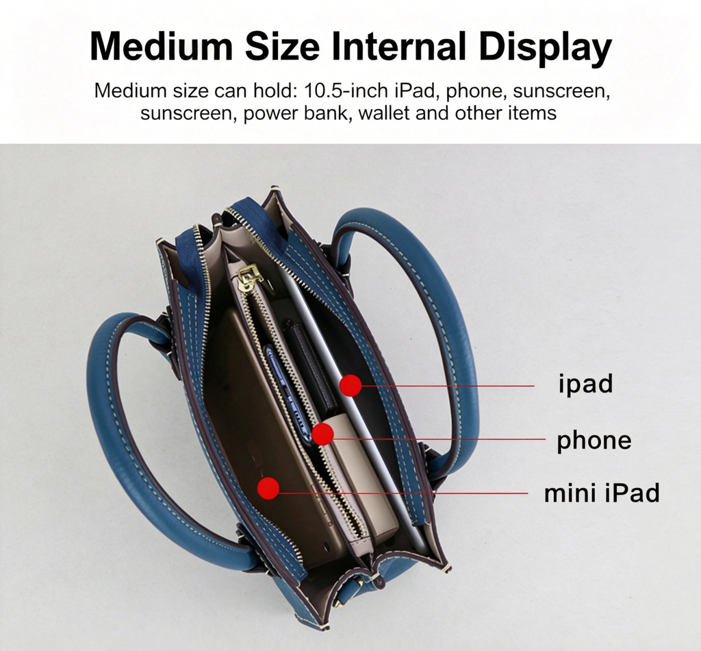 DIY Leather Bag Kit – Beginner Top-Grain Cowhide Crossbody & Shoulder Bag