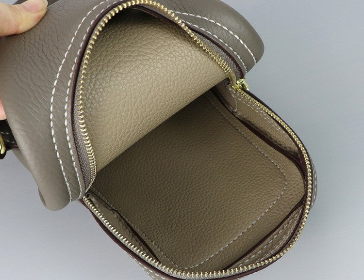 DIY Men's Leather Sling Bag Kit – Full-Grain Leather Crossbody Bag Making Kit