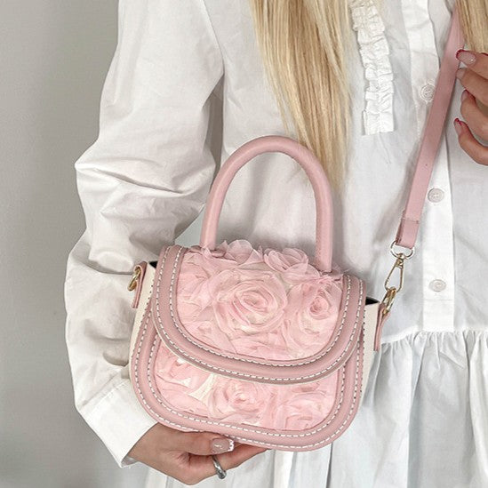 DIY PU Leather Handbag Kit for Beginners – Handmade Crossbody Shoulder Bag Sewing Kit with Pre-Cut Materials & Video Tutorial