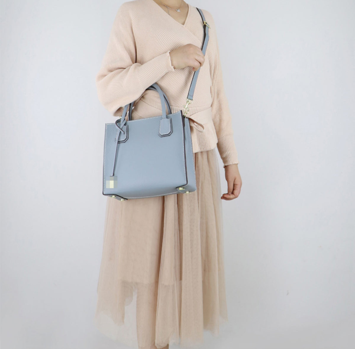 DIY Leather Bag Kit – Beginner Top-Grain Cowhide Crossbody & Shoulder Bag