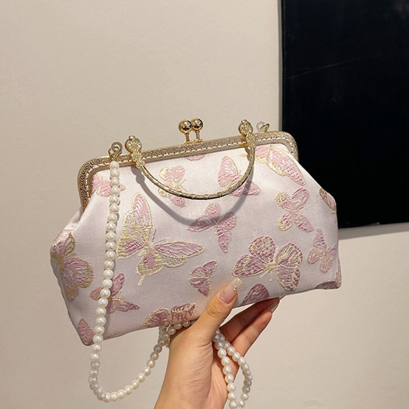 DIY Embroidered Crossbody Bag Kit for Beginners – Handmade Shoulder Handbag Sewing Kit with Pre-Cut Materials & Video Tutorial
