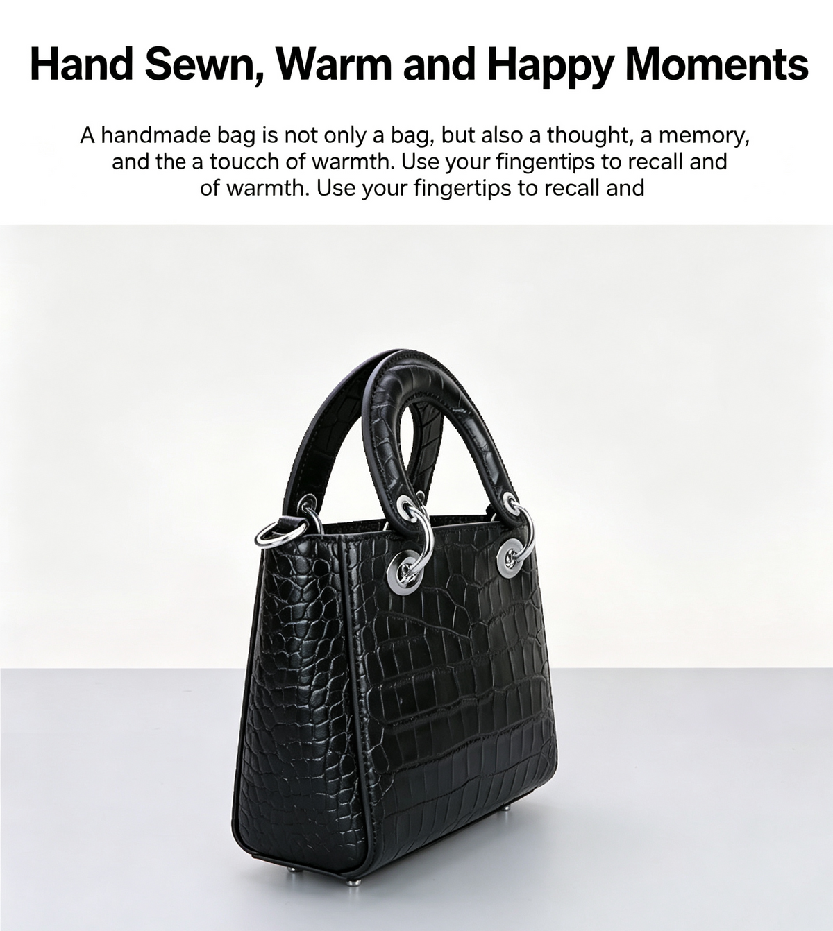DIY Women's Leather Handbag Kit – Full-Grain Leather Crossbody & Shoulder Bag Making Kit