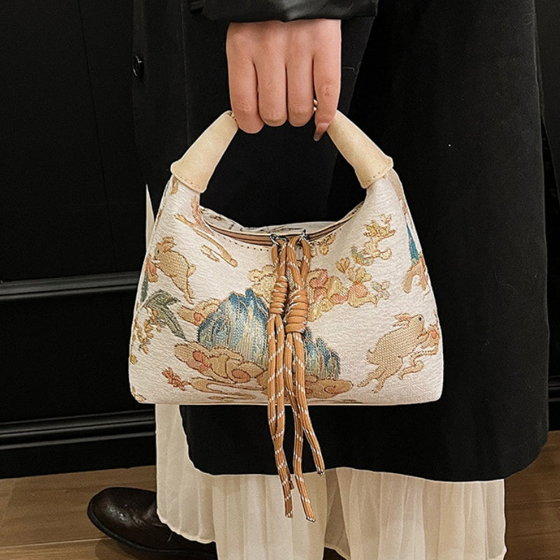 DIY PU Leather Handbag Kit for Beginners – Pre-Cut Sewing Craft Set with Video Tutorial, Elegant Mini Tote Bag Handmade Gift Kit