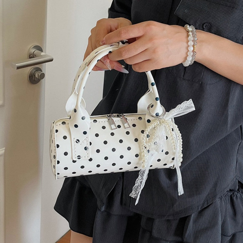DIY Polka Dot PU Leather Handbag Kit | Beginner-Friendly Mini Tote & Crossbody Purse Craft Set with Video Tutorial