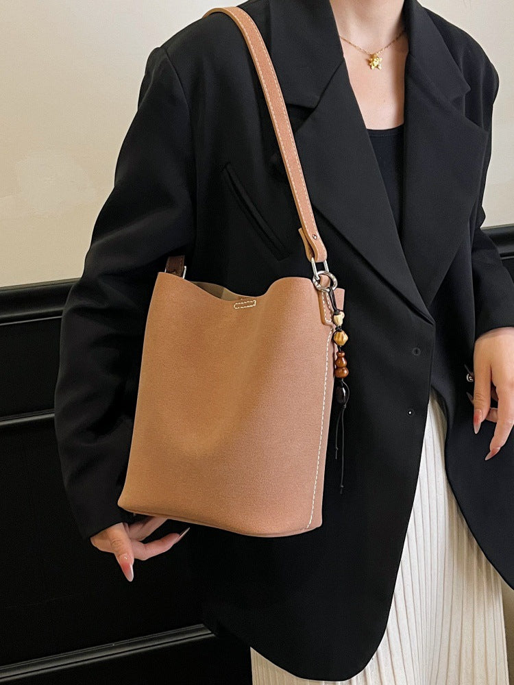 DIY Suede Tote Bag Kit for Beginners | Handmade Crossbody Shoulder Handbag Sewing Kit with Video Tutorial