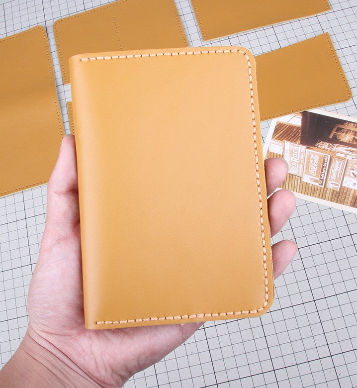 DIY Genuine Leather Passport Wallet Kit – Handmade Multifunction Travel Wallet Craft Kit for Beginners with Video Tutorial