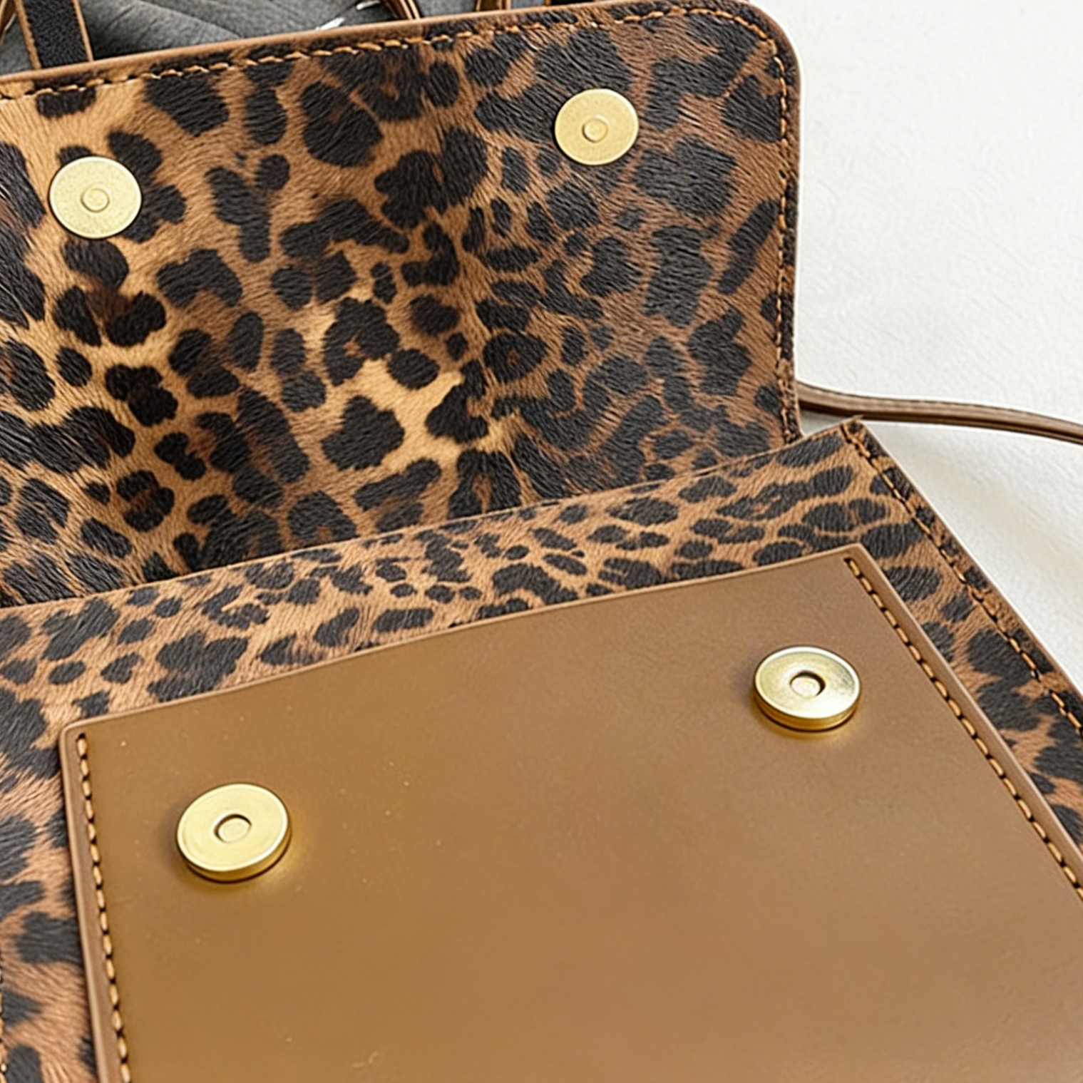 DIY Leopard Print Backpack Kit for Beginners | Handmade PU Leather Mini Backpack Sewing Kit with Video Tutorial
