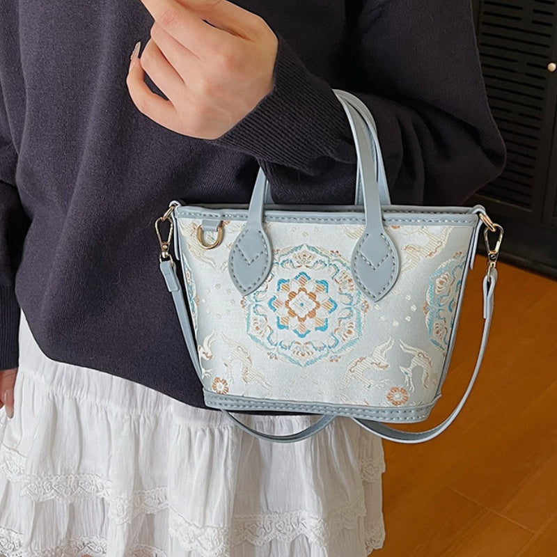 DIY PU Tote Bag Kit – Handmade Shoulder Handbag Craft Set for Beginners with Video Tutorial