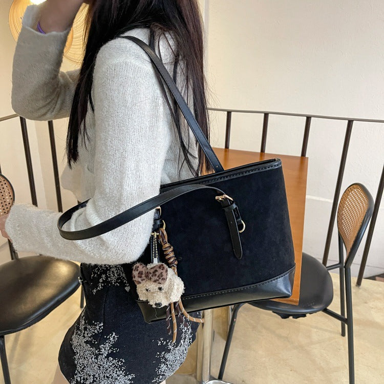 DIY PU Leather Tote Bag Kit for Beginners – Pre-Cut & Pre-Punched Handbag Sewing Kit with Video Tutorial, Crossbody & Shoulder Bag Craft Set